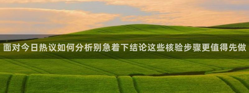 热门事件榜:面对今日热议如何分析别急着下结论这些核验步骤更值得先做